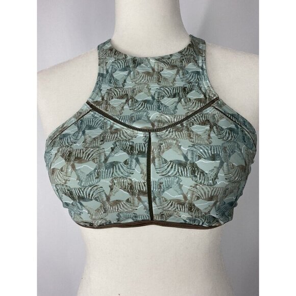 Prana Azra Top Seasode Safari Swim Top Women Size S Multicolor Cutie - Picture 1 of 4